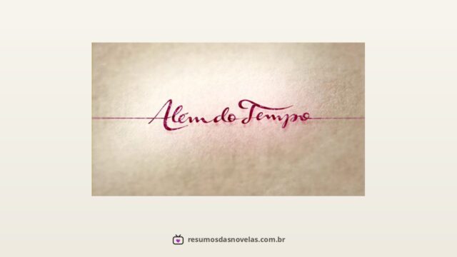 Logotipo oficial da novela Além do Tempo