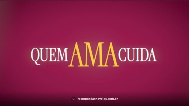 Logotipo oficial da novela Quem Ama Cuida
