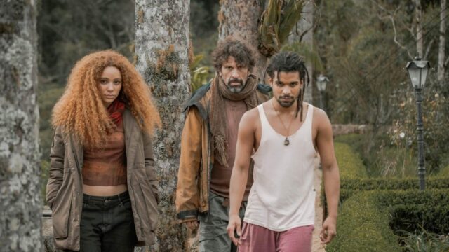Letícia Vieira, Milhem Cortaz e Lucas Leto na 2ª temporada de Vermelho Sangue