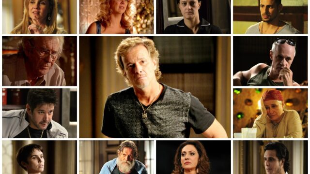 Cena da novela Avenida Brasil (suspeitos da morte de Max)