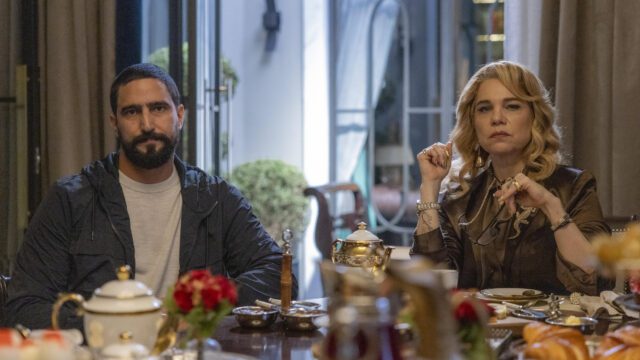 Pilar (Isabel Teixeira) e Heitor (Renato Góes)